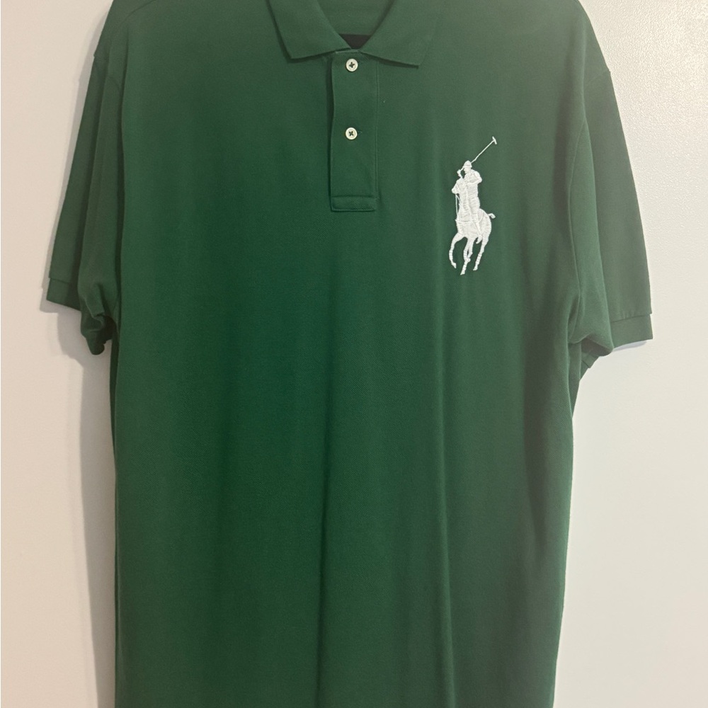 Ralph Lauren Green Polo Shirt Classic Preppy Style
